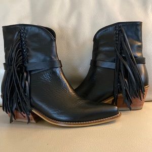Stivali western fringe boots